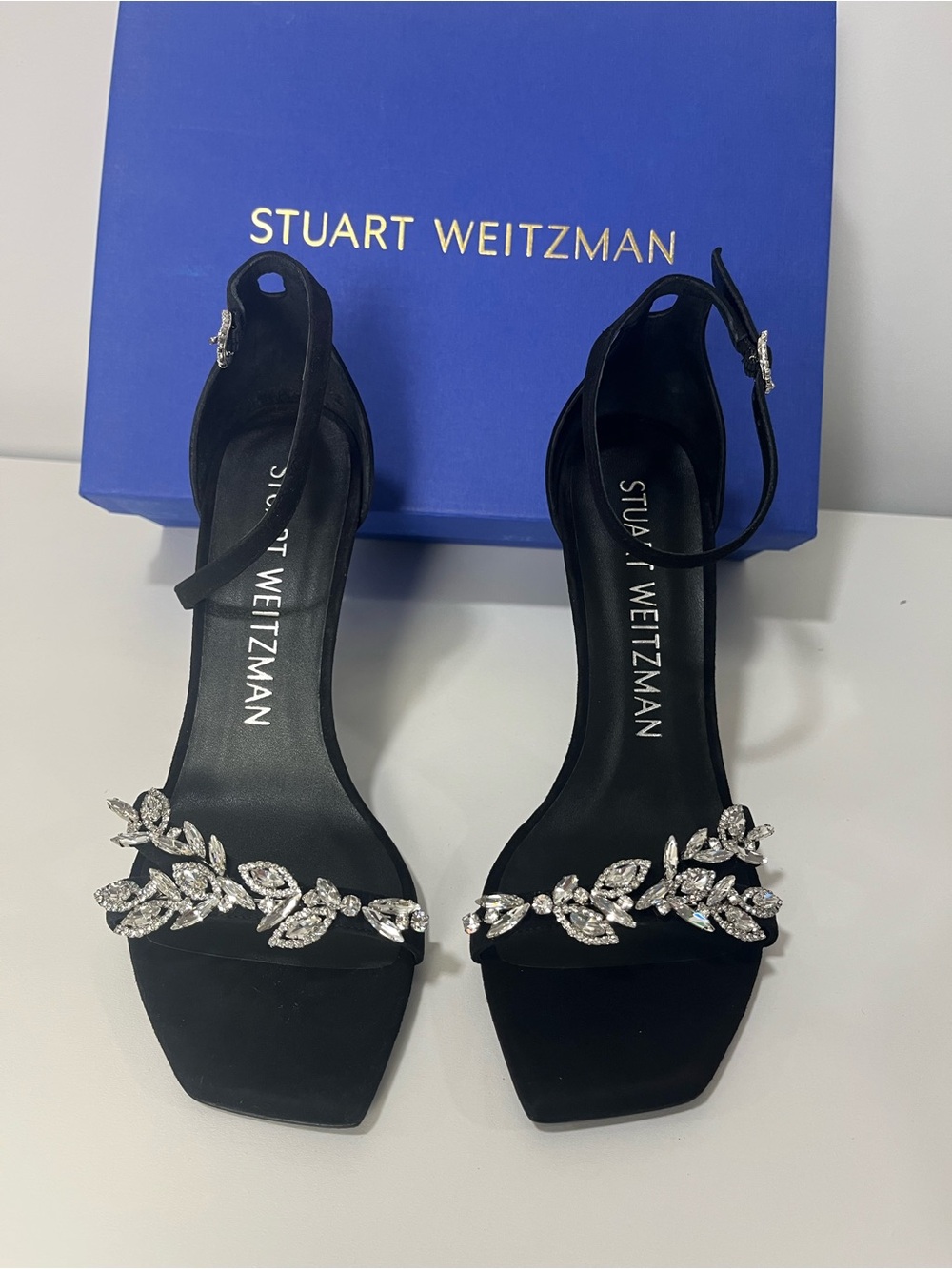 Stuart Weitzman Nudist Vow 100mm Suede Sandals